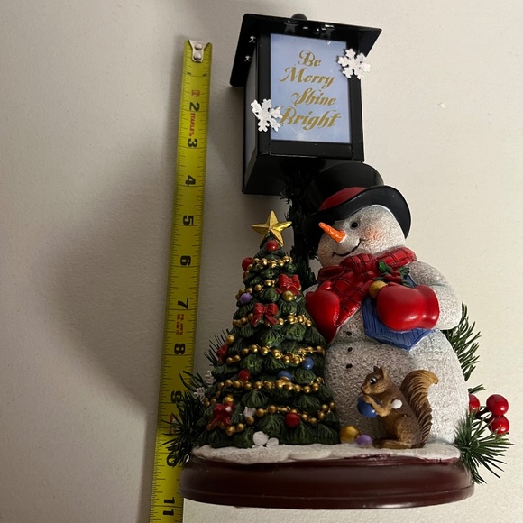 Bradford Exchange Snowman Be Merry Shine Bright Lantern Collection Gelsinger - Picture 8 of 9